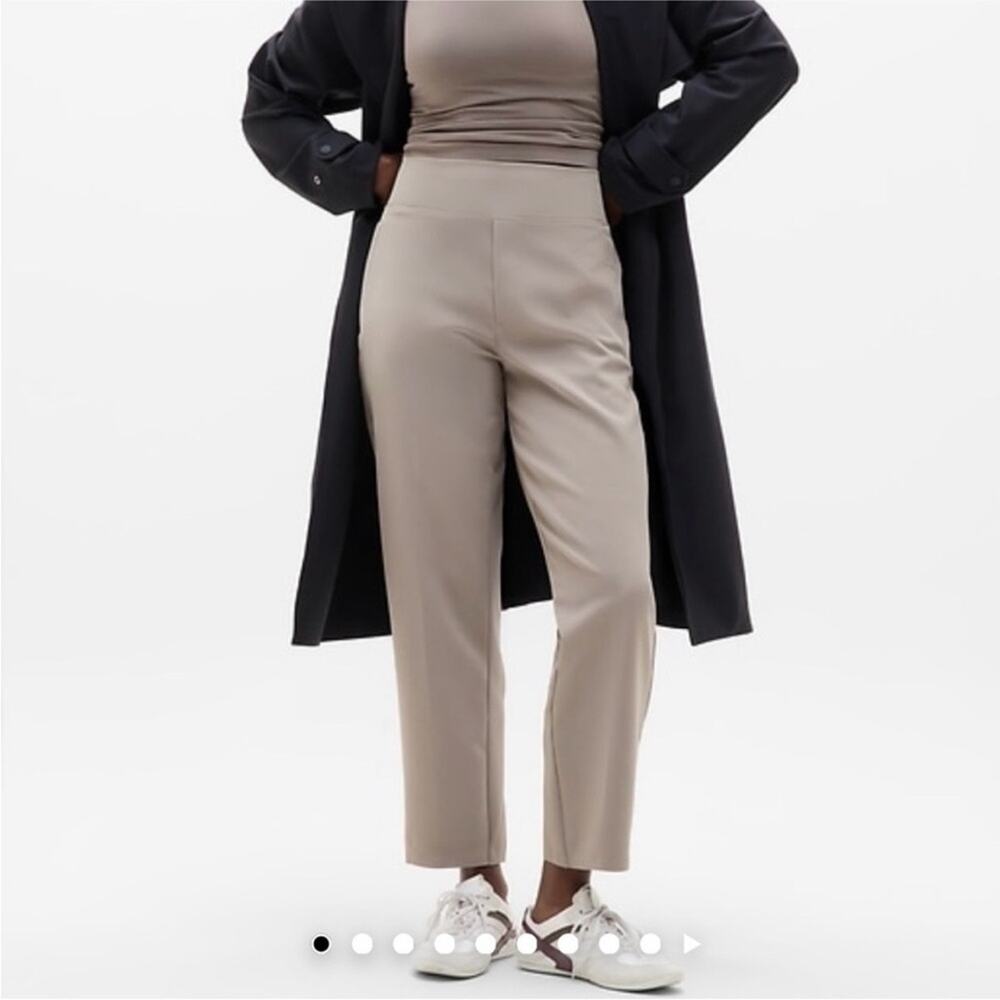 NWT Athleta Endless High Rise Pant Size 4 PETITE in “Mortar Mushroom”
